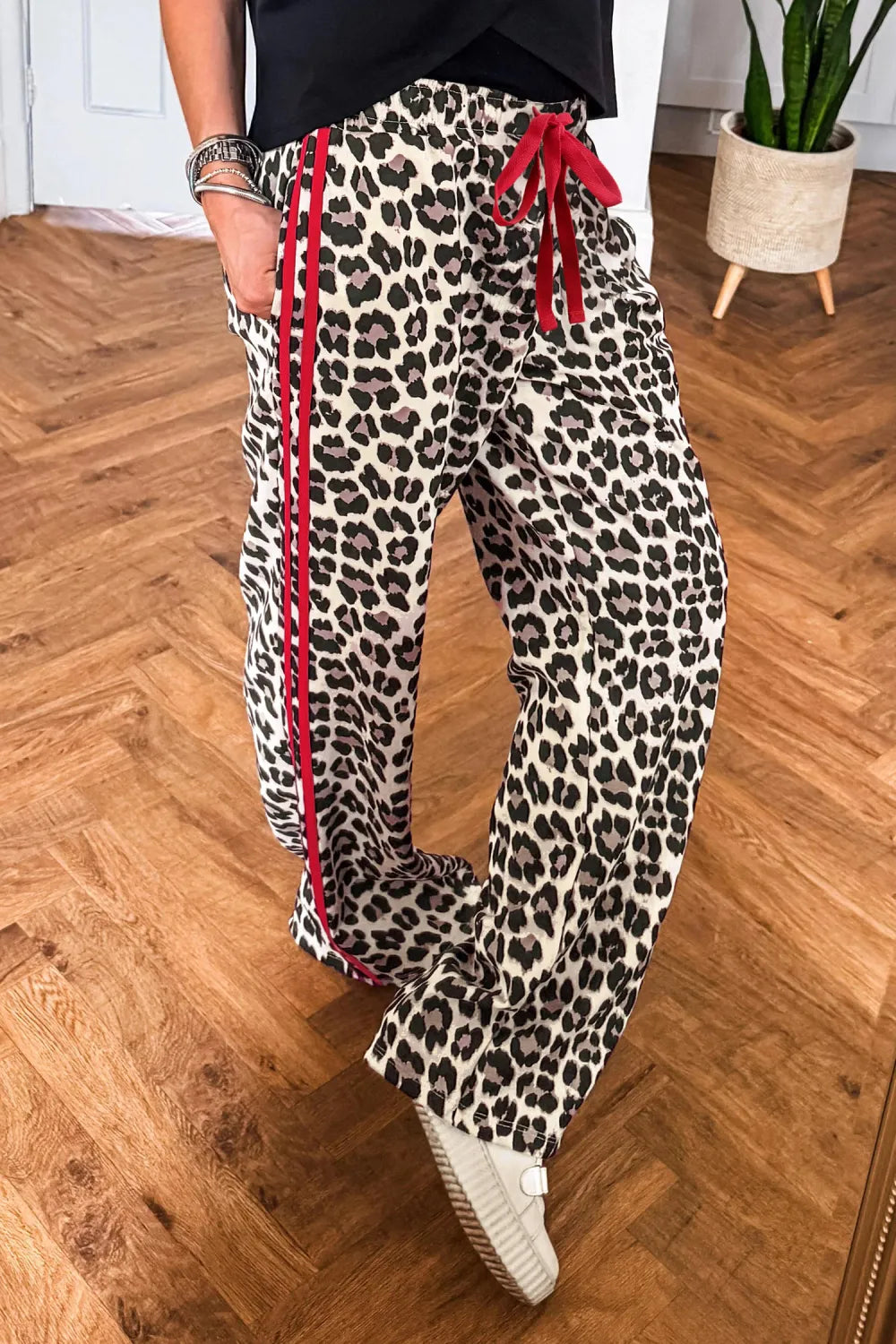 Red Leopard Tie Waist •PREORDER