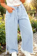 Beau Blue Studded Denim
