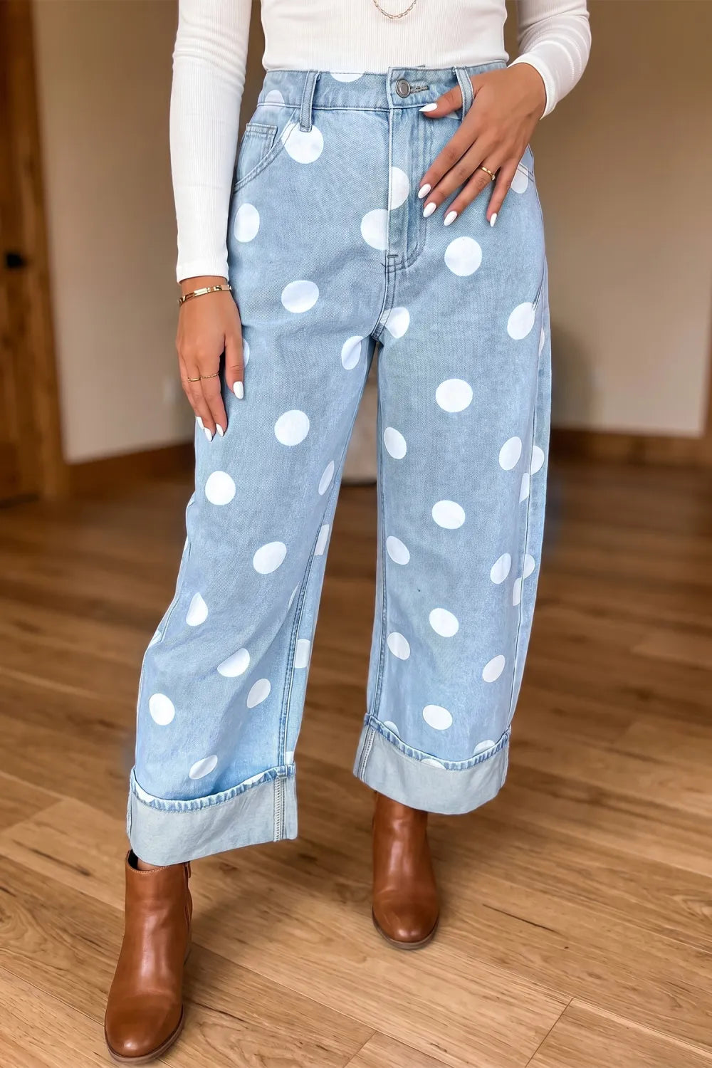 Polka Dot Casual Jeans PREORDER