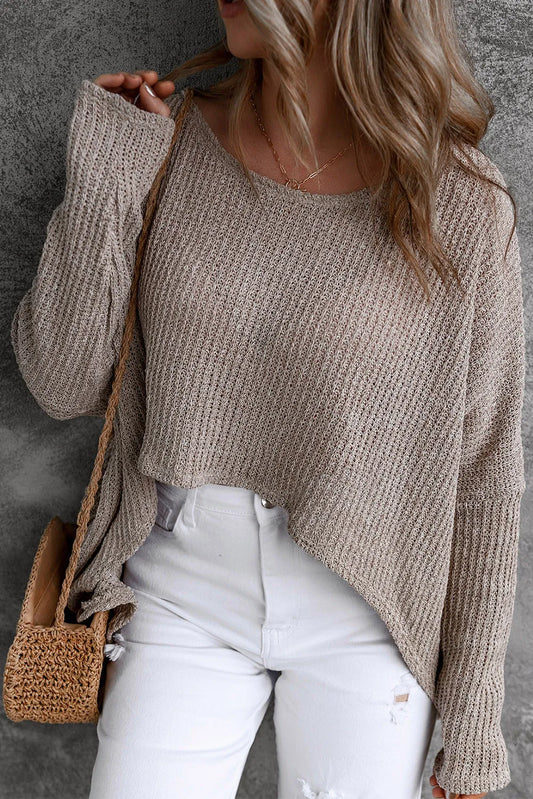 Grey Slouchy Sweater PREORDER