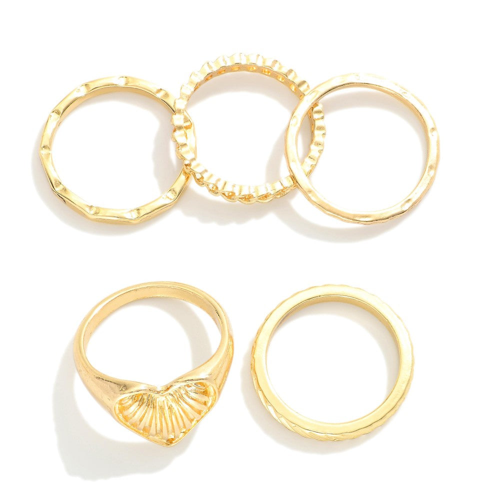Five Stackable Rings