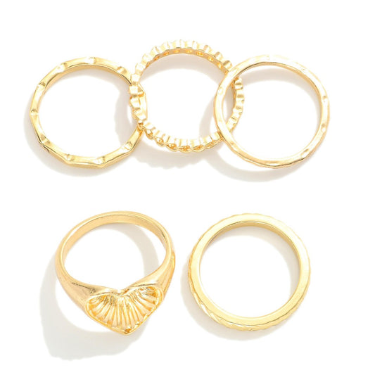 Five Stackable Rings