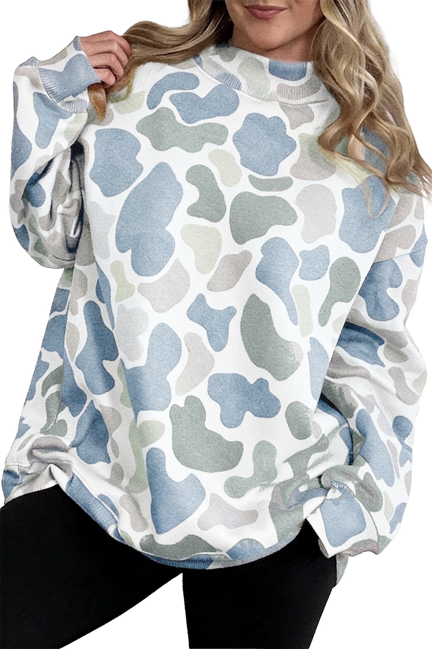 Sky Blue Camo Pullover PREORDER