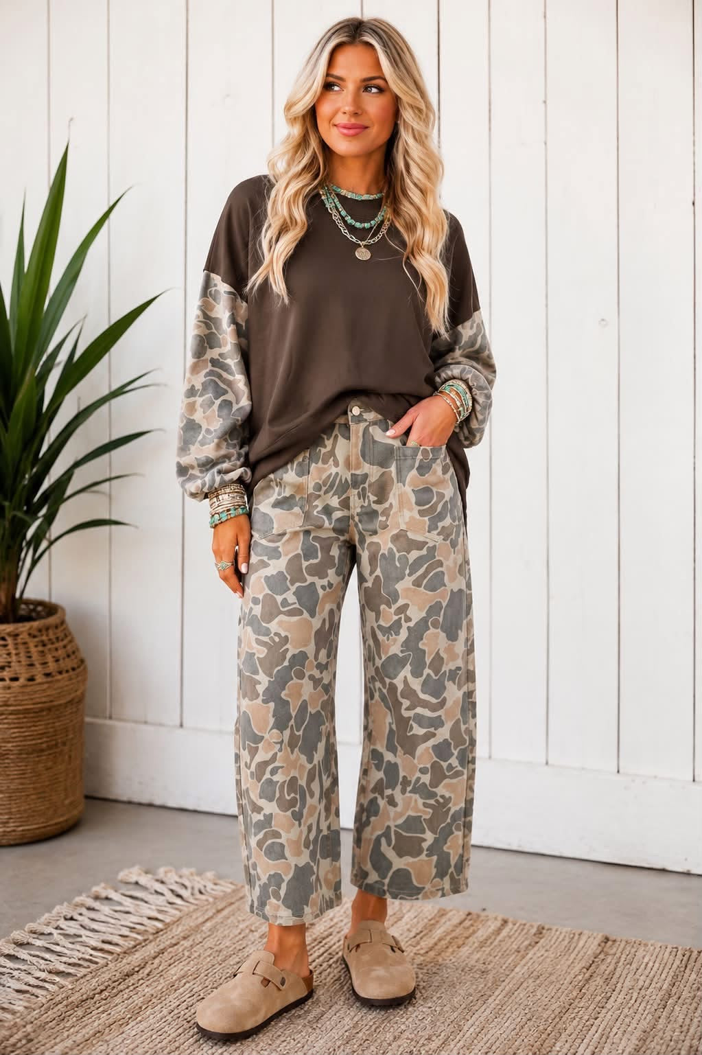 Camouflage Ankle Length Jeans PREORDER