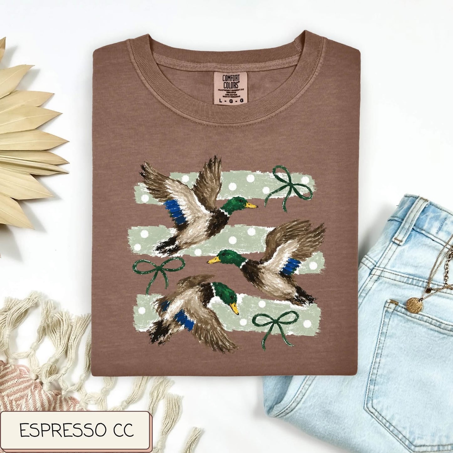 Mallard Polka Dot Bow TSHIRT