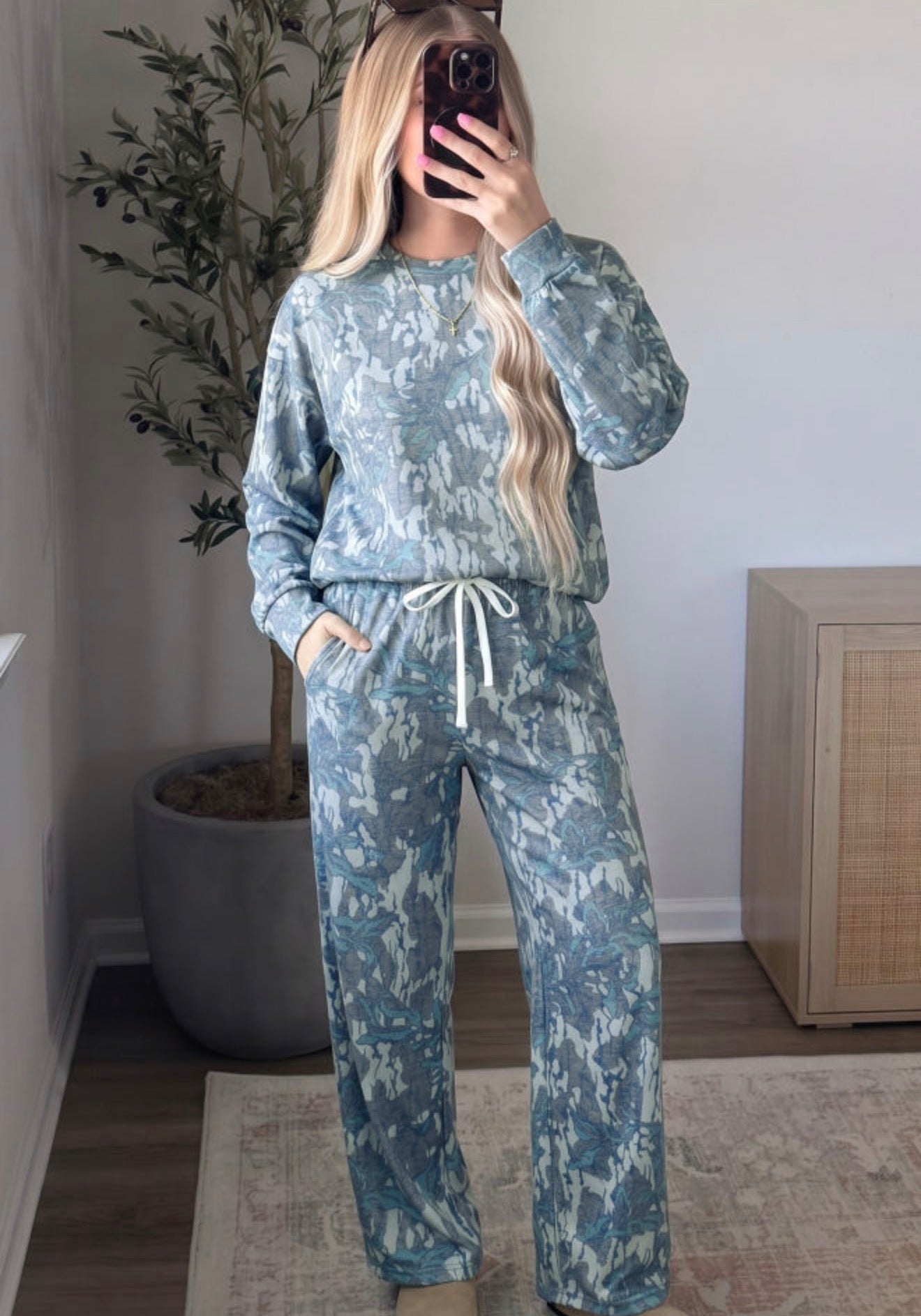 Camo Pullover Pant Set