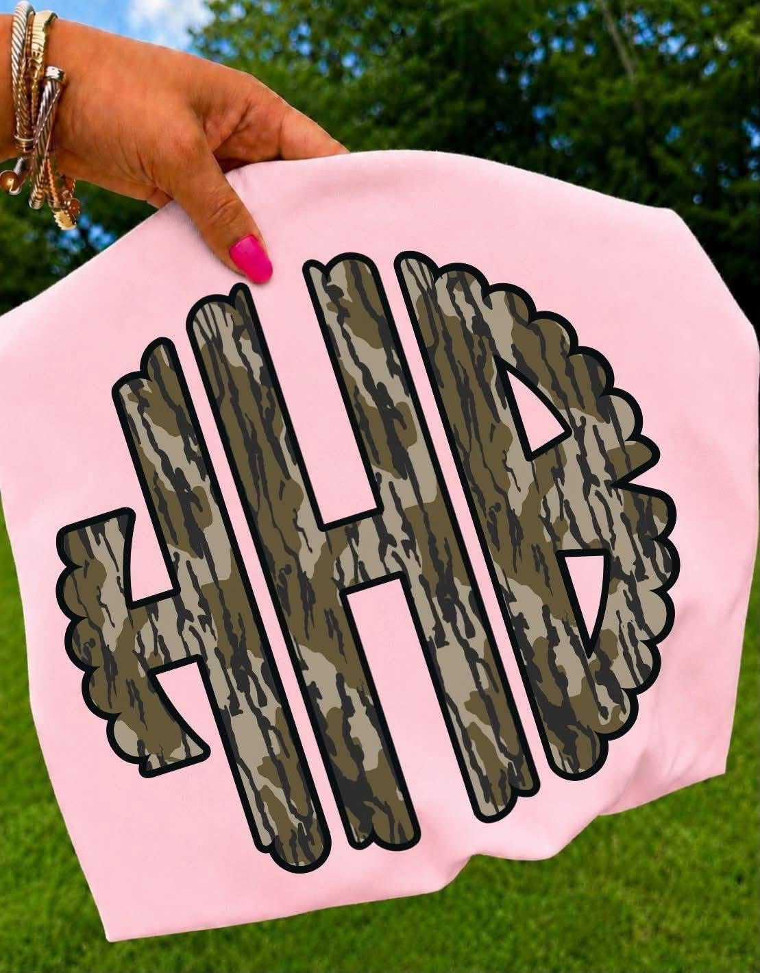Camo Monogram T-shirt PREORDER