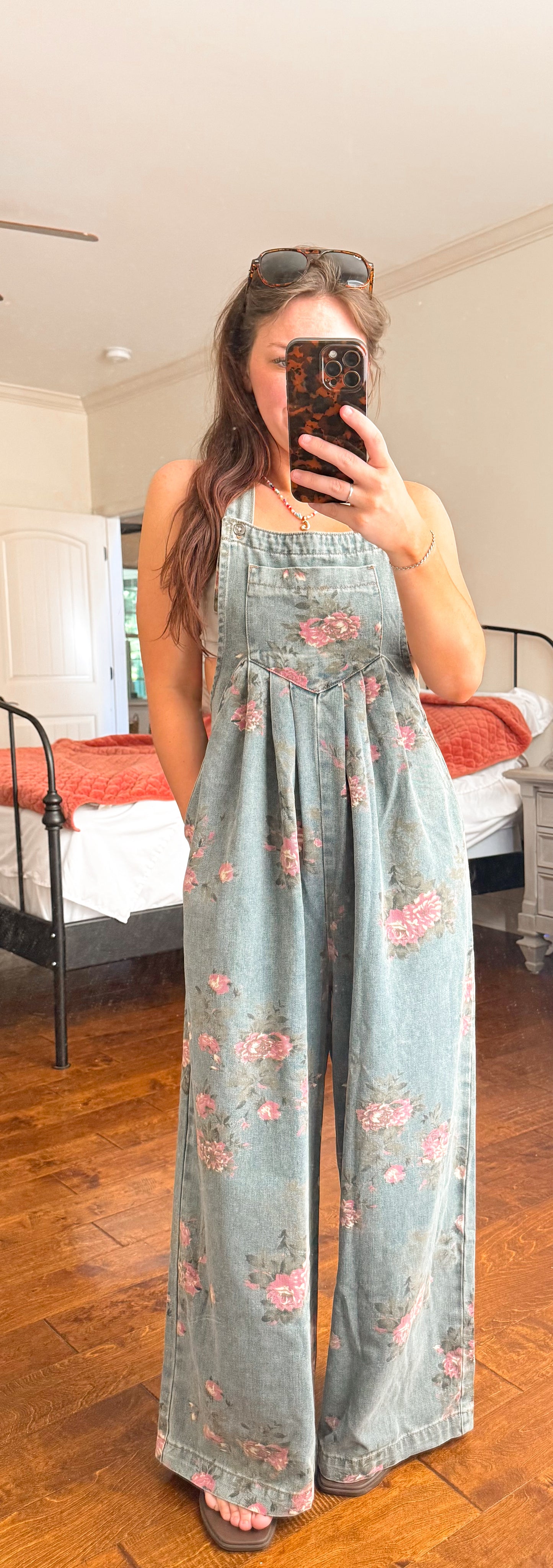 Gray Beau Floral Jumpsuit