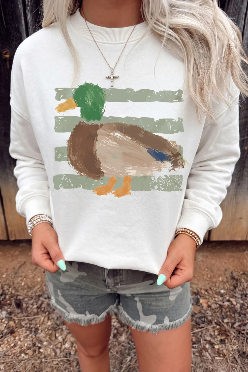 Duck Graphic Pullover