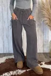 Dark Brown Mineral Wash Cargo Pants